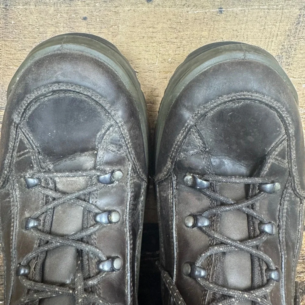 LOT 2 Lowa Renegade II LL Lo Men's Hiking Boots Brown Leather Size US‎ 12 EU 46